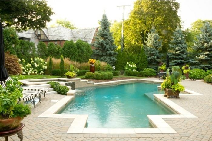 ιδέες πισίνας κήπου για έναν όμορφο χώρο χαλάρωσης