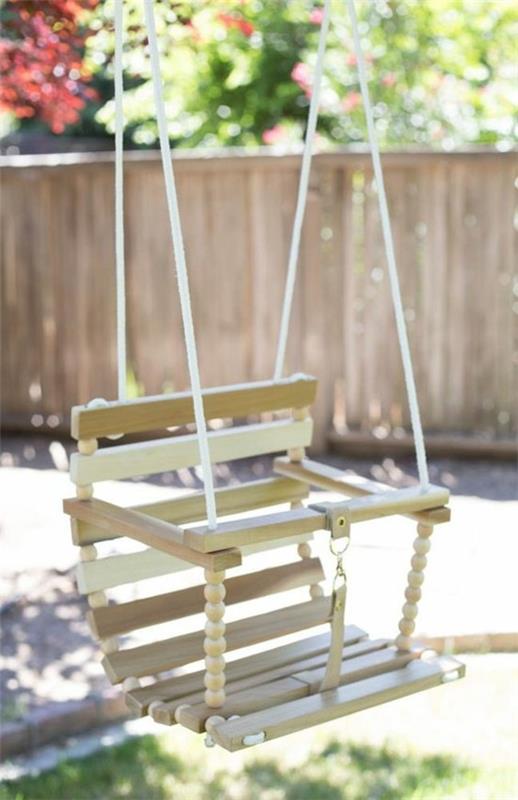 DIY κούνια παιδιών diy ξύλινη κούνια