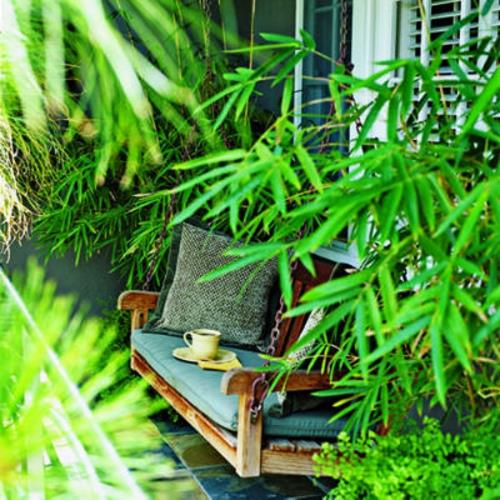 κούνια κήπου χτίστε το δικό σας ξύλινο μαξιλάρι μπαμπού