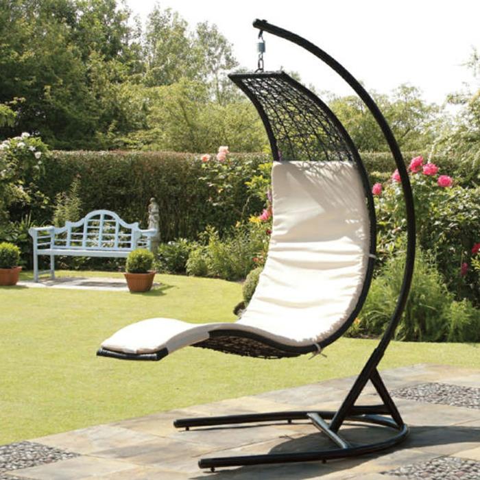 καρέκλα κήπου κρεμαστή καρέκλα έπιπλα κήπου ιδέες κήπου