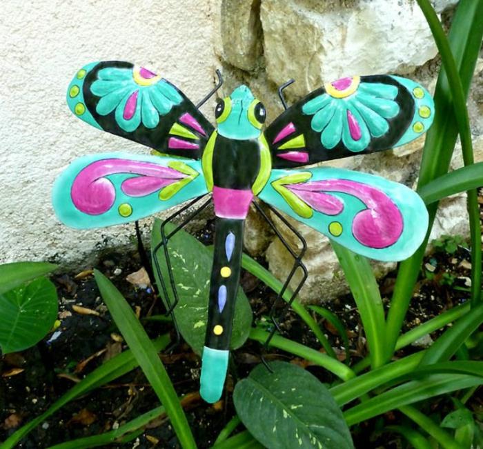 βύσμα κήπου φανταχτερή διακόσμηση κήπου χρωματιστό έντομο