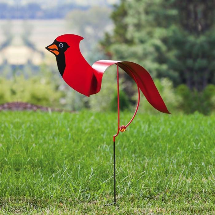 βύσμα κήπου κόκκινο πουλί ομορφαίνουν τον κήπο