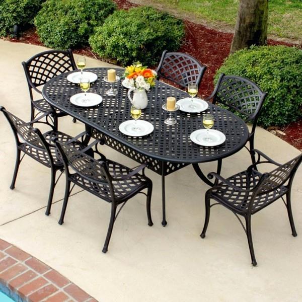 σετ βεράντας προς πώληση Fresh Patio Ideas Cast Aluminium Έπιπλα κήπου Πώληση Cast Aluminium