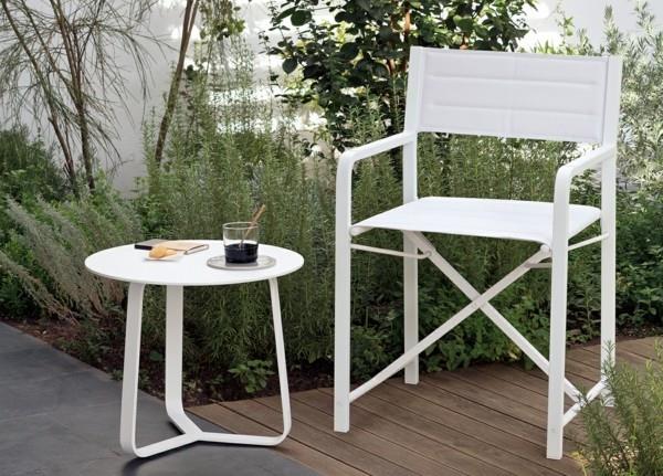καρέκλες κήπου alu white σύγχρονη όμορφη περιοχή χαλάρωσης