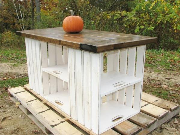 Φτιάξτε το δικό σας τραπέζι κήπου από ξύλινα κουτιά