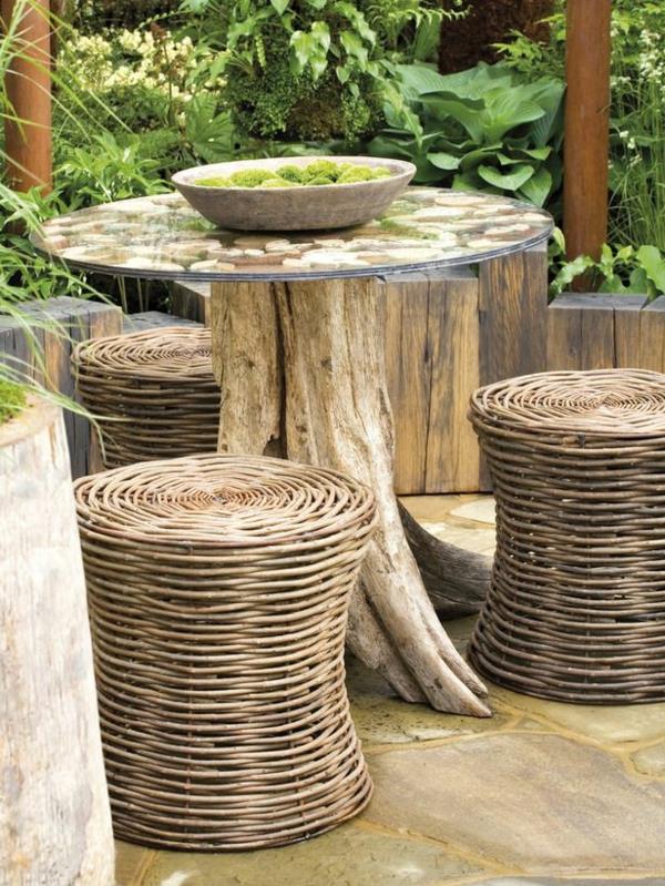 φτιάξτε το δικό σας τραπέζι στον κήπο εικόνες από ξύλο τζάμι από ξύλο μπαστούνι