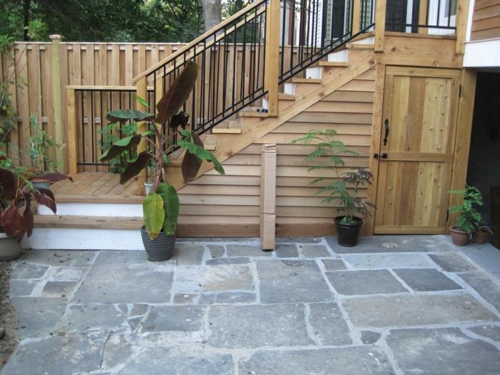 μοντέρνο σχεδιασμό κήπου εξωτερικές σκάλες βότανα χτίστε μόνοι σας