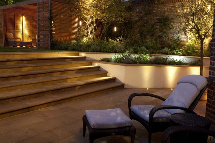 Φωτίστε σκάλες κήπου σε εξωτερικούς χώρους σχεδιαστικές ιδέες για έπιπλα εξωτερικού χώρου