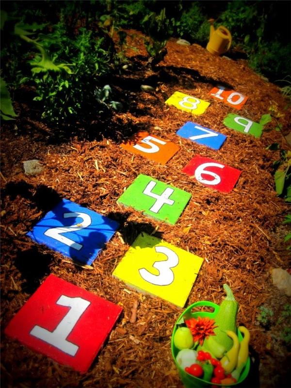 δημιουργήστε ιδέες ανακύκλωσης μονοπατιών κήπου παιδικό παιχνίδι