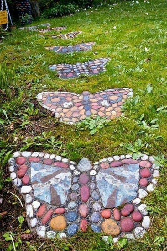 δημιουργήστε ιδέες ανακύκλωσης μονοπατιών κήπου με πέτρες