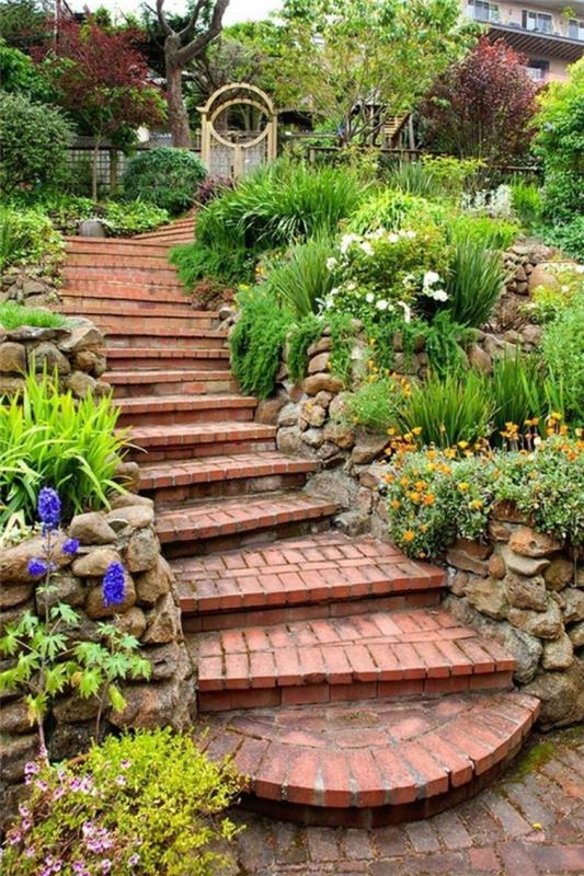 Φτιάξτε το δικό σας μονοπάτι στον κήπο από τούβλα