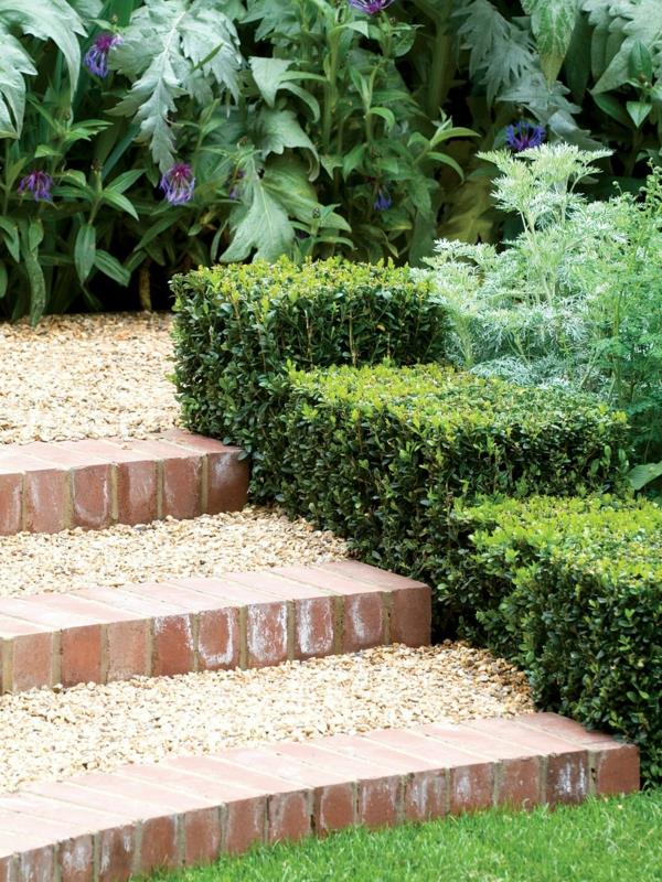 Φτιάξτε το δικό σας μονοπάτι στον κήπο με χαλίκια και τούβλα
