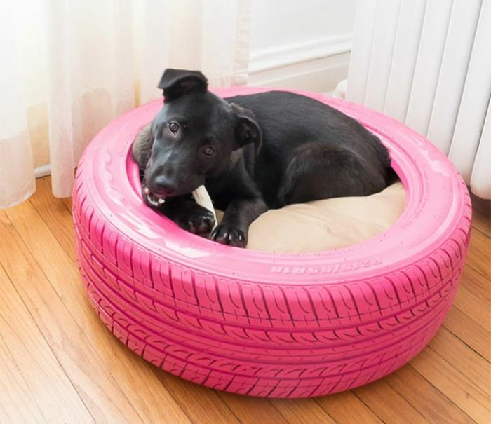 μεταχειρισμένα ελαστικά αυτοκινήτου σκυλί κρεβάτι ροζ