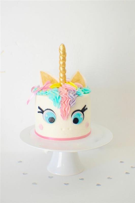 γιορτή γενεθλίων κέικ μονόκερου για μικρά παιδιά