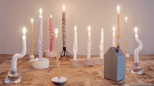 Τα στριφτά κεριά DIY δημιουργούν μια ρομαντική ατμόσφαιρα με στριμμένα κεριά