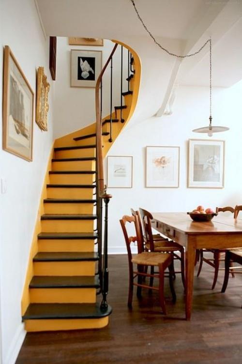 κίτρινες σκάλες ιδέες για χρώματα τοίχου