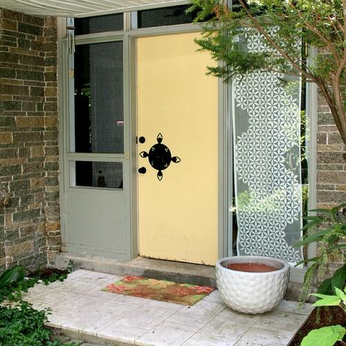 κίτρινο σχέδιο μπροστινής πόρτας πρωτότυπο ανοιχτόχρωμο ευχάριστο