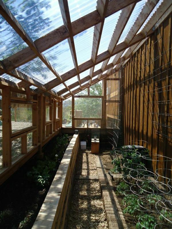 λαχανικά χειμώνα σχεδιασμός κήπου ξύλινη κατασκευή γυάλινη στέγη