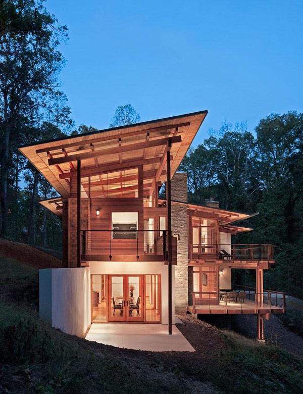 ζεστό περιβάλλον σπίτι ξύλινη αρχιτεκτονική
