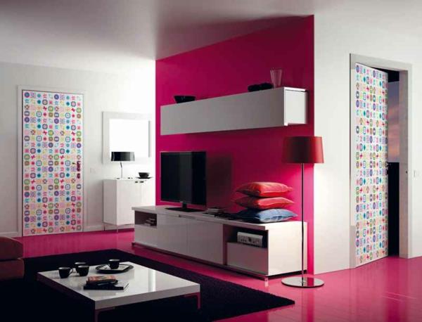 εσωτερικές πόρτες με μοτίβο με σχέδιο πλαισίου χρώμα τοίχου χρώμα ροζ πολύχρωμο μοτίβο