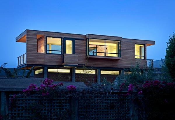 έξυπνος σχεδιασμός σπιτιού ξύλινος φράχτης πλέγματος παραθύρων