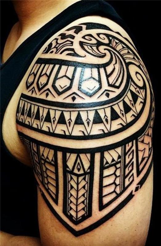 γεωμετρικά μοτίβα τατουάζ maori tribal tattoo