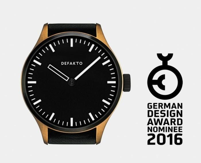 Γερμανικό βραβείο σχεδιασμού 2016 ανδρικό ρολόι defakto