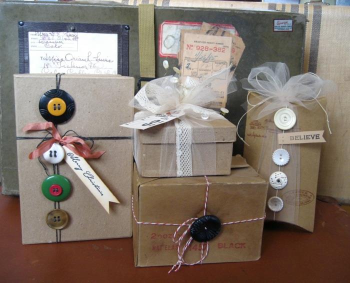 συσκευασία δώρων δώρο συσκευασία δώρων υπέροχα περιτυλίγματα κουμπιά δώρου