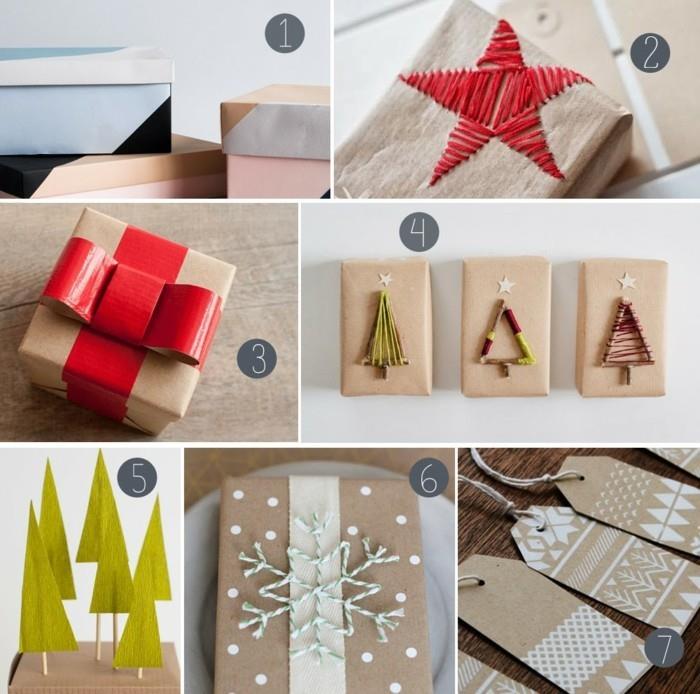ράψιμο χαρτί περιτυλίγματος χριστουγεννιάτικες ιδέες DIY