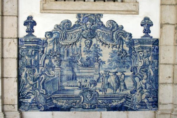 ιστορία των πορτογαλικών ψηφιδωτών πλακιδίων azulejo κομμάτι