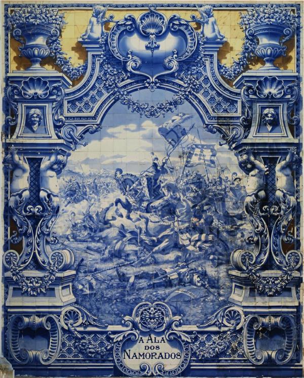 ιστορία της Πορτογαλίας ψηφιδωτά πλακάκια μπλε azulejo τέχνη