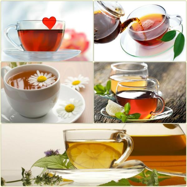 υγιεινός τρόπος ζωής ποτό τσάι τύποι τσαγιού