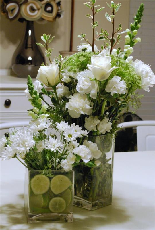 υγιεινά λευκά λουλούδια ιδέες διακόσμησης λουλούδια