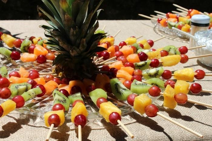 ιδέες για υγιεινό πρωινό τραπέζι διακοσμήσεις φρούτα