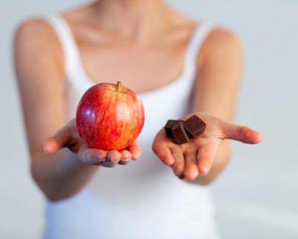 υγιές σώμα κυρίες σοκολάτα μήλο