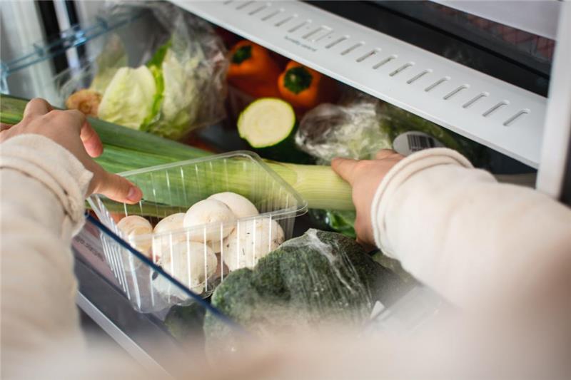 υγιεινή διατροφή λαχανικών στο ψυγείο