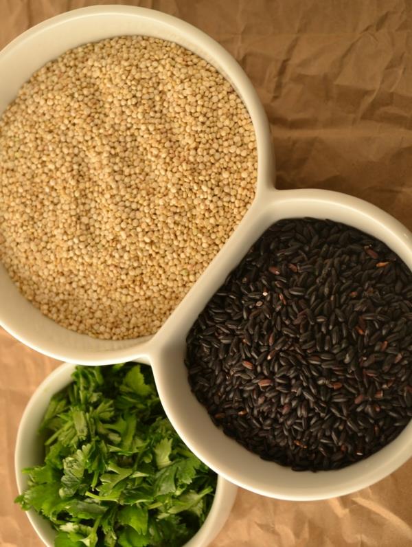 συνταγές υγιεινής διατροφής μαύρο ρύζι κινόα