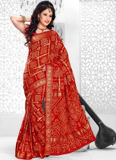 Pamuk Gharchola Sari