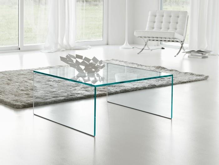 γυάλινο τραπέζι επίπλωση παραδείγματα ζωντανές ιδέες deco ιδέες τετράγωνο