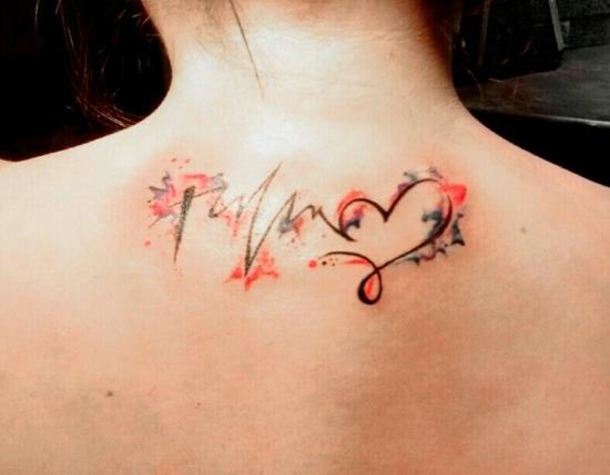 πιστεύω αγάπη ελπίδα τατουάζ ακουαρέλα τατουάζ