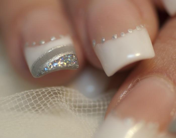 glitter λευκό νυχιών gel νυχιών νύχια για γάμο