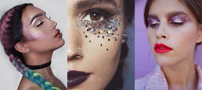 glitter make up make up καρναβαλικές ιδέες
