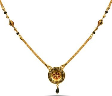 Güzel Dairesel Kolye Mangalsutra Tasarımı
