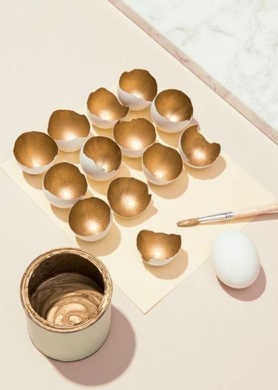 φτιάξτε μόνοι σας διακοσμήσεις χρυσού κελύφους αυγών