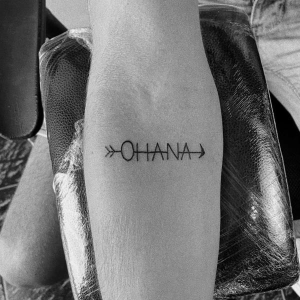 γραφικό τατουάζ ohana