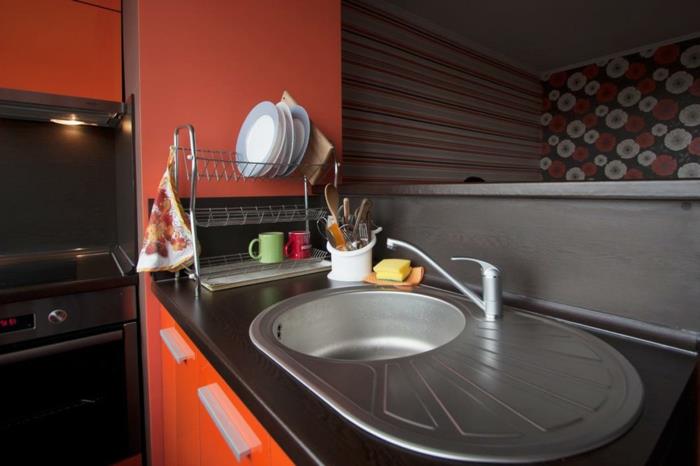 λαβές για ντουλάπια κουζίνας πορτοκαλί ντουλάπια κουζίνας χειρίζεται ιδέες επίπλωσης κουζίνας