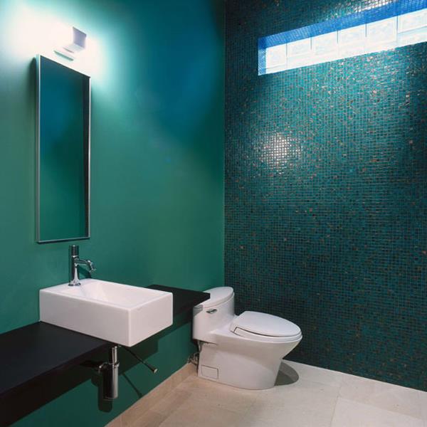 πράσινο σμαραγδένιο μοντέρνο έπιπλο πλακάκια καθρέφτη μπάνιου
