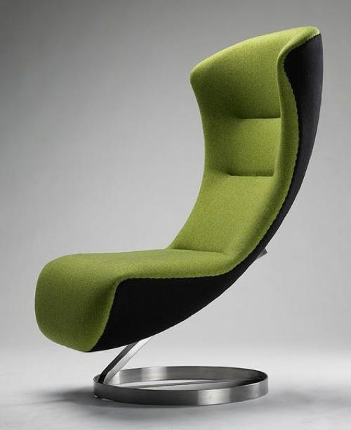 πράσινες σχεδιαστικές καρέκλες και πολυθρόνες άνετα επικαλυμμένες πολυθρόνες με γρασίδι