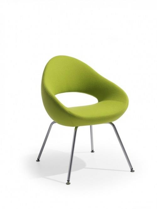 πράσινες καρέκλες σχεδιαστών άνετα επικαλυμμένα πόδια πολυθρόνας πολυθρόνα μοντέρνα