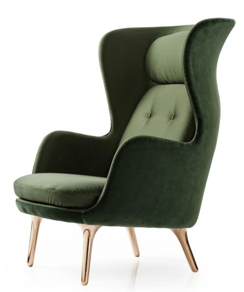 πράσινες καρέκλες σχεδιαστών υπερβολικές κλασικές σκούρο πράσινο